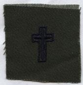 US Air Force Christian Chaplain Badge In Subdued Cloth