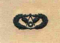AIR FORCE CIVIL ENGINEER BADGE ON DESERT CLOTH - Saunders Military Insignia