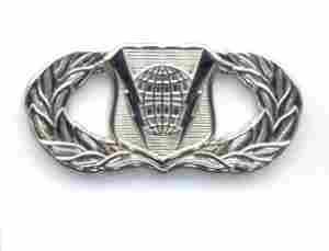 Air Force Command And Control Badge With Chrome Finish