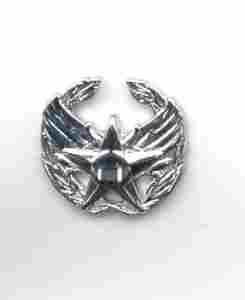 Air Force Commanders Badge Chrome Emblem With Style
