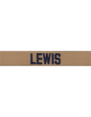 Air Force Embroider Regulation Name Tape in Desert - Saunders Military Insignia