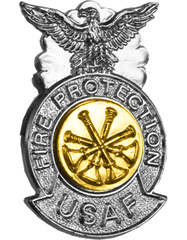 Air Force Fire Chief Metal Badge - Saunders Military Insignia