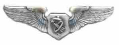 Air Force Flight Surgeon Astronaut badge in old silver finish - Saunders Military Insignia