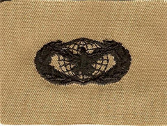 AIR FORCE FORCE PROTECTION BADGE ON DESERT CLOTH - Saunders Military Insignia