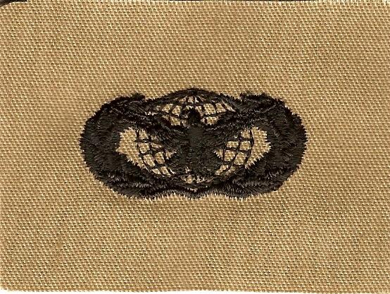 Air Force Force Protection Desert Cloth Badge Sewn On
