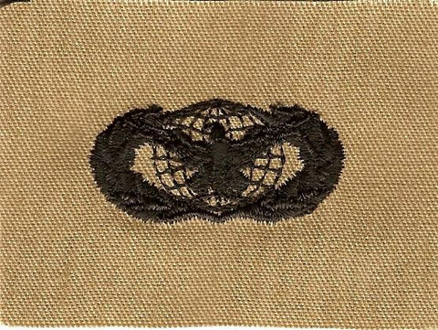 AIR FORCE FORCE PROTECTION BADGE ON DESERT CLOTH - Saunders Military Insignia