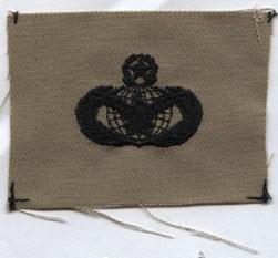 Air Force Authentic Fuel Supply Master Badge Desert Cloth