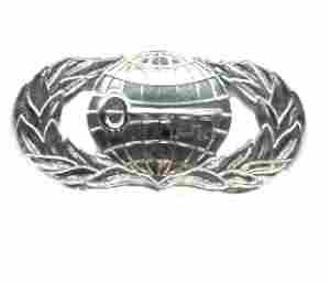 Air Force Intelligence Badge Chrome Finish Premium Metal