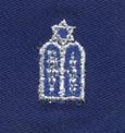 US Air Force Jewish Chaplain Badge in Blue Cloth Uniform