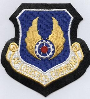 Air Force Logistics Command Patch On Premium Leather