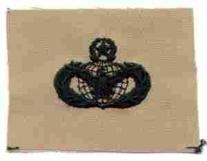 AIR FORCE MASTER FORCE PROTECTION BADGE IN DESERT CLOTH - Saunders Military Insignia