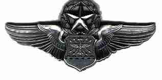 Air Force Master Navigator Badge Old Silver Finish Insignia