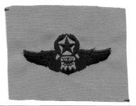 AIR FORCE MASTER NAVIGATOR BADGE ON DESERT CLOTH - Saunders Military Insignia