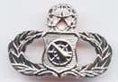 Air Force Master Weapons Controller Badge Chrome Finish