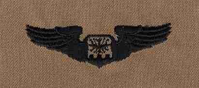 Air Force Navigator Badge in Desert Cloth Authentic