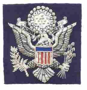 Air Force Officers Cap Device in Bullion - Saunders Military Insignia