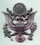 Air Force Officers Cap Device in silver oxidize. - Saunders Military Insignia