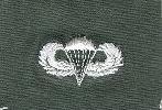 AIR FORCE PARACHUTIST BADGE ON SAGE CLOTH - Saunders Military Insignia