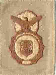 Authentic Air Force Security Police Badge On Desert Cloth