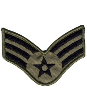 Air Force Senior Airman Chevron ABU Sew On Patch US Made