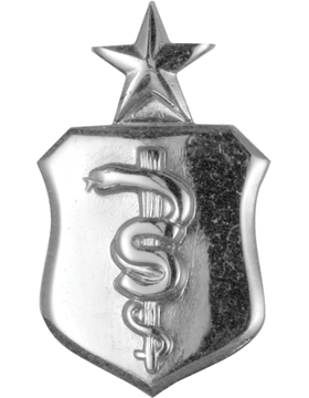 Air Force Senior Biomedical Science Badge Chrome Finish