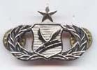 Air Force Senior Chapel Management Badge Chrome Finish