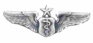 Air Force Senior Flight Surgeon Badge Old Silver Finish