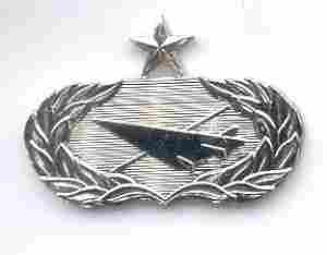 Air Force Senior Historian Badge Chrome Metal Credential