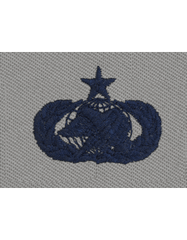 AIR FORCE SENIOR LOGISTICS BADGE ON ABU SEW ON CLOTH - Saunders Military Insignia