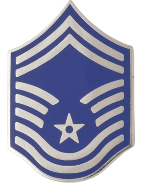 Air Force Senior Master Sergeant chevron in metal - Saunders Military Insignia