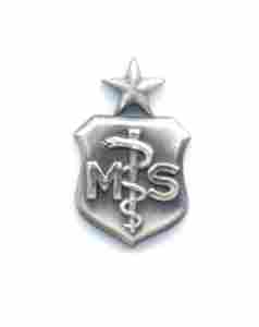Air Force Senior Medical Service Badge Chrome Finish