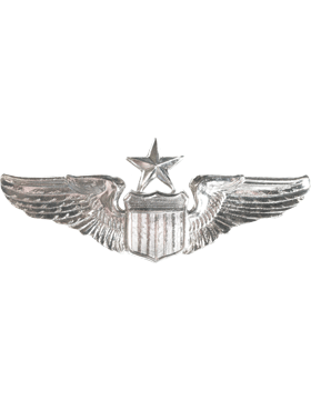 Air Force Senior Pilot Badge Chrome Finish For Uniform