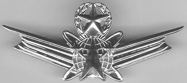 Air Force Senior Space Operations Badge Chrome Finish