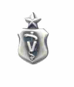 Air Force Senior Veterinarian Badge Old Silver Finish