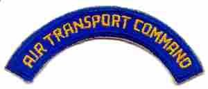 Air Transport Command Tab, WWII Repro Cut edge
