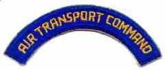 Air Transport Command Tab, WWII Repro Cut edge - Saunders Military Insignia