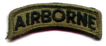 Airborne Tab for the OD Green Uniform