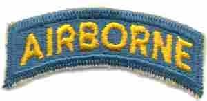 Airborne Tab Teal WWII