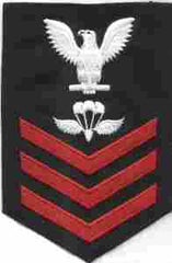 Aircrew Survival Equipment man US Navy Rating in Black - Saunders Military Insignia