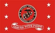 AIRFORCE SERVED WITH PRIDE COLOR FLAG - Saunders Military Insignia