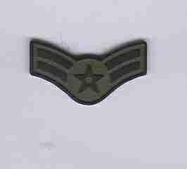 Airman First Class USAF Chevron Rank Insignia Patch
