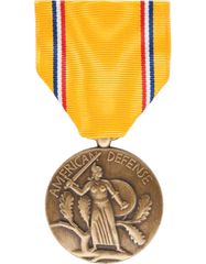 American Defense Full Size Medal by Saunders Military Insignia