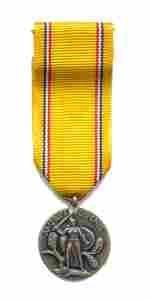 American Defense Miniature Medal - Saunders Military Insignia
