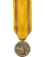 American Defense Miniature Medal - Saunders Military Insignia