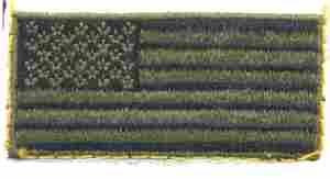 Subdued American Flag Patch 1x2 Inch For Gear And Clothing