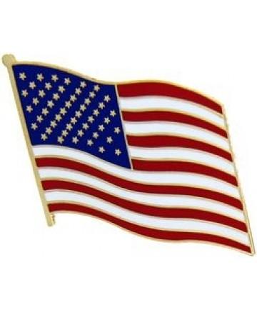 American Flag Pin Half Inch Metal Lapel Pin Tie Tac Patriotic USA Accessory Premium