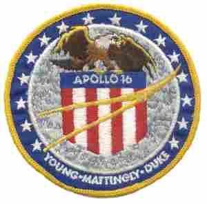 APOLLO 16 Patch, 4 inch by Saunders Military Insignia