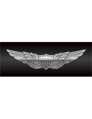 Army Aviator wings bumper sticker - Saunders Military Insignia
