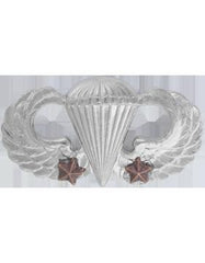 Army Basic Combat Parachute badge with 2 Jumps - Saunders Military Insignia