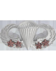 Army Basic Combat Parachute wing with 4 Jumps - Saunders Military Insignia